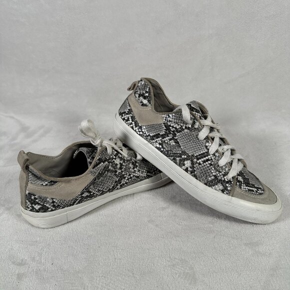 Zara Shoes - Zara Keds Women Size EUR 38 US 7.5 Snakeskin Print Lace Up Casual Sneakers